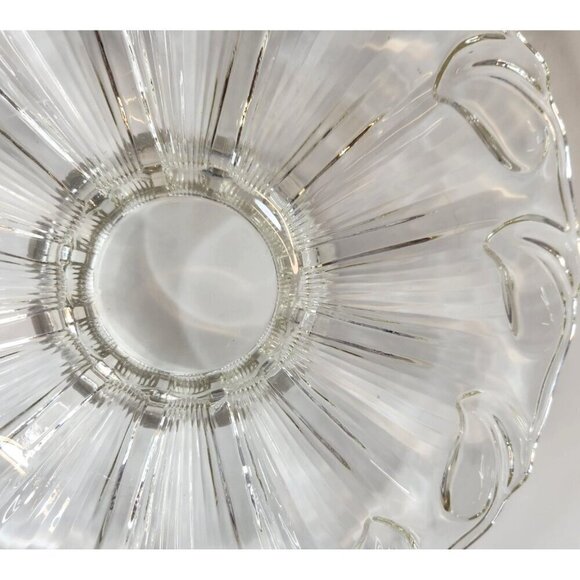 Serving Tray, Clear Glass, Footed, Raised 1 inch  13.5 inch Clear   Glass Clear - Picture 7 of 11